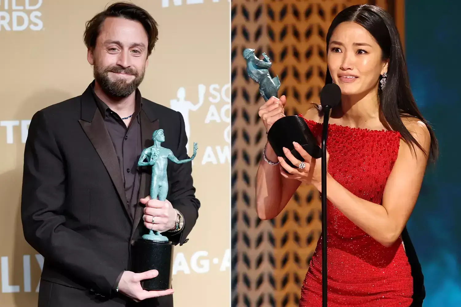 Here's how much a SAG Awards statue weighs, after Kieran Culkin, Pamela Anderson, more remark about it at ceremony Illustrations